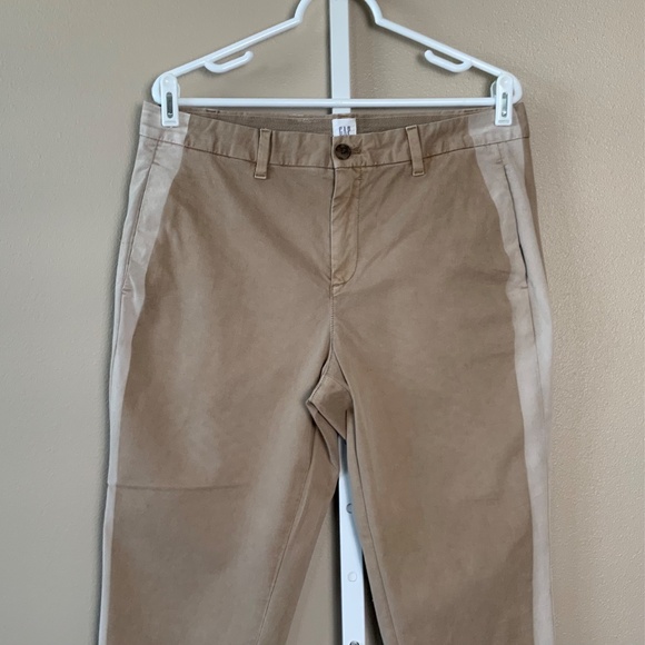GAP Cropped Tuxedo Stripe Girlfriend Chino - Picture 2 of 16